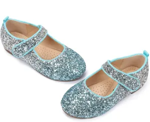 ADAMUMU Girls Dress Up Shoes Sparkly Shoes for Girls Princess Mary Jane School Uniform Dress Shoes in Performance, Prom and Graduation for Toddler/Little/Big Kids