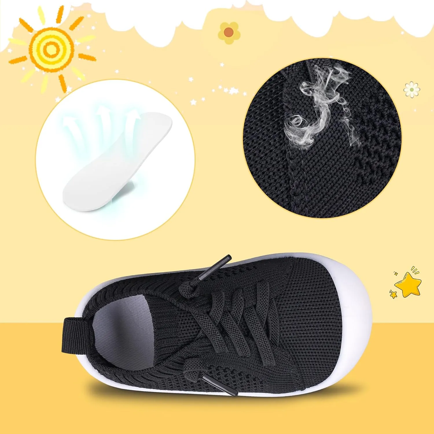 Baby Boy Girls First-Walking Training Slippers Toddlers Infant Non-Skid Barefoot Slippers