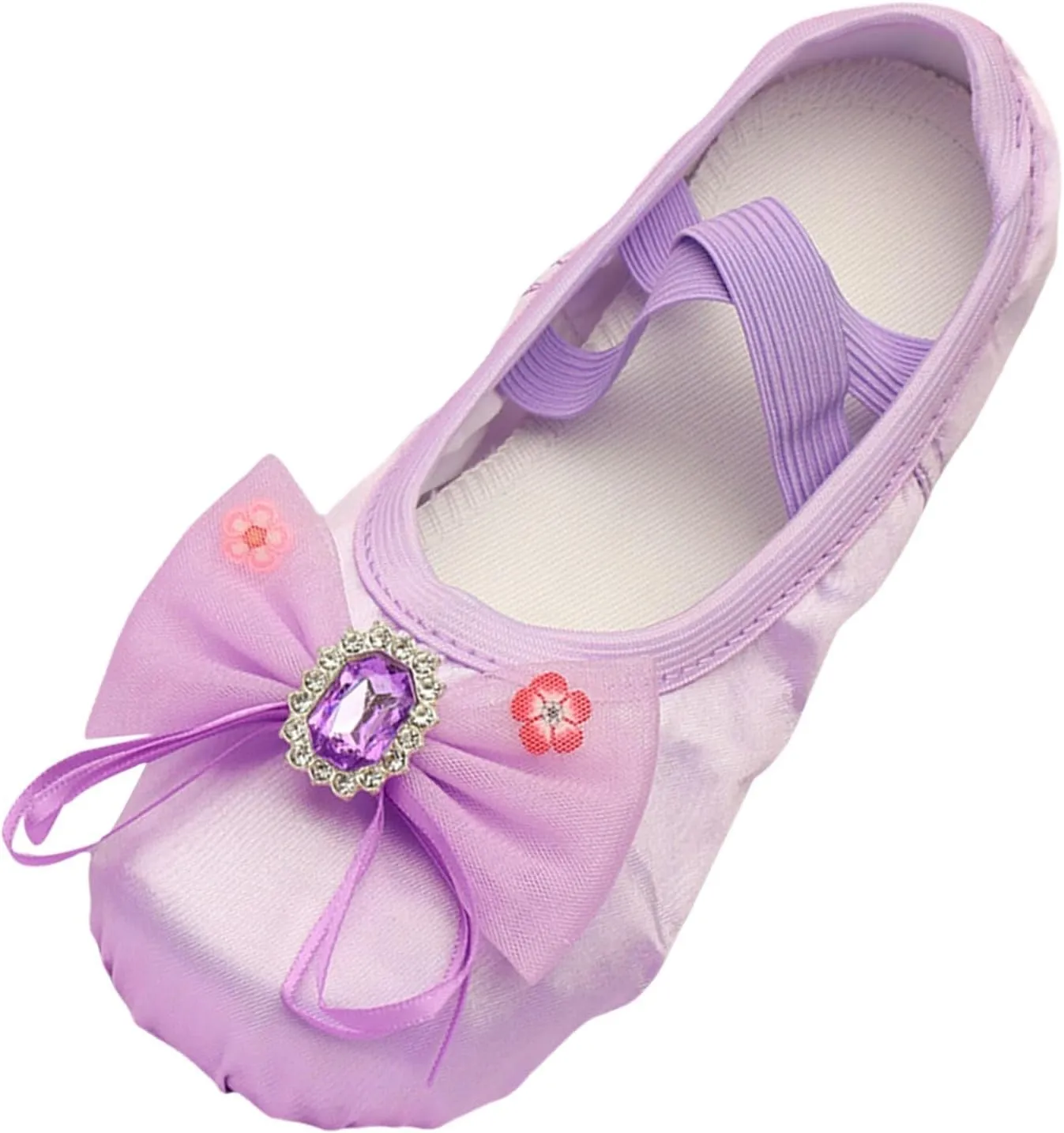 Ballet Shoes for Girls Nowknot Ballet Slippers Dance Shoes with Elastic Band for Toddler/Little Kid/Big Kid