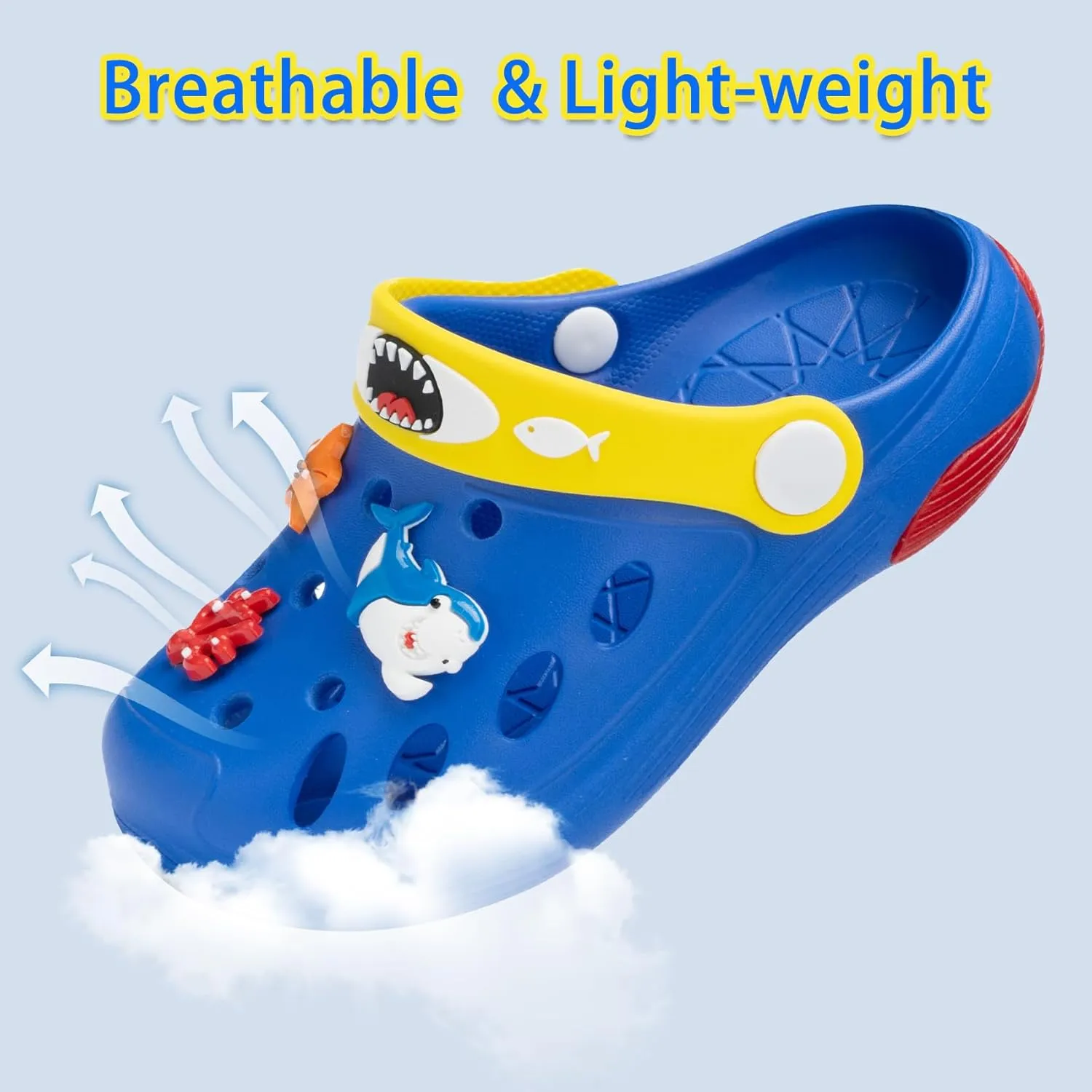 Beach Vacation Essentials Clogs for Toddler Kids Cute Cartoon Garden Water Shower Shoes Slides Slippers Pool Sandals Gifts for Boys Girls