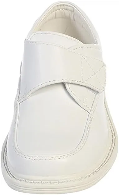 Boys Matte Dress Shoes w/Velcro Strap