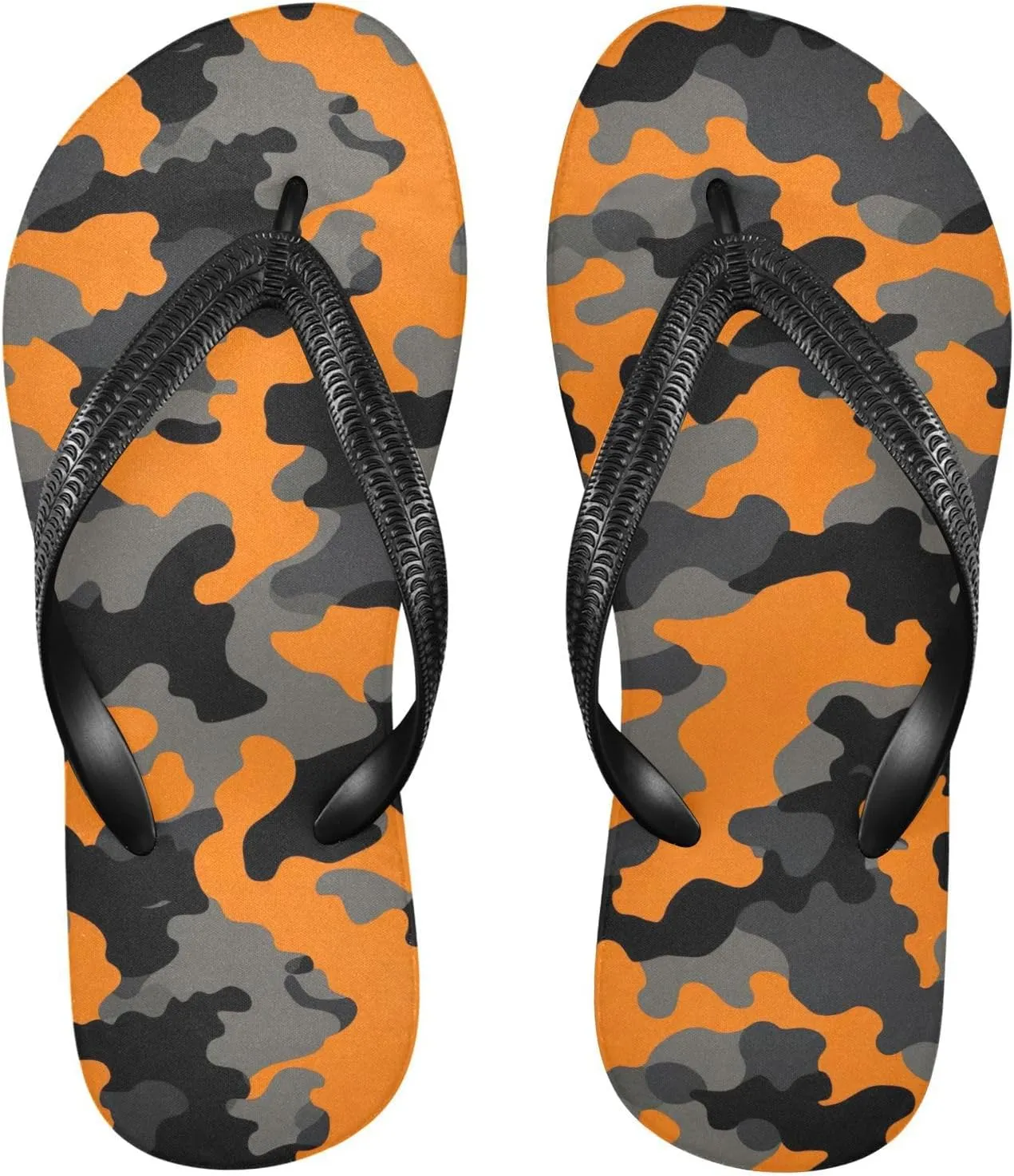 Camo Colorful Abstract Womens Flip Flops Sandals Summer Sandal