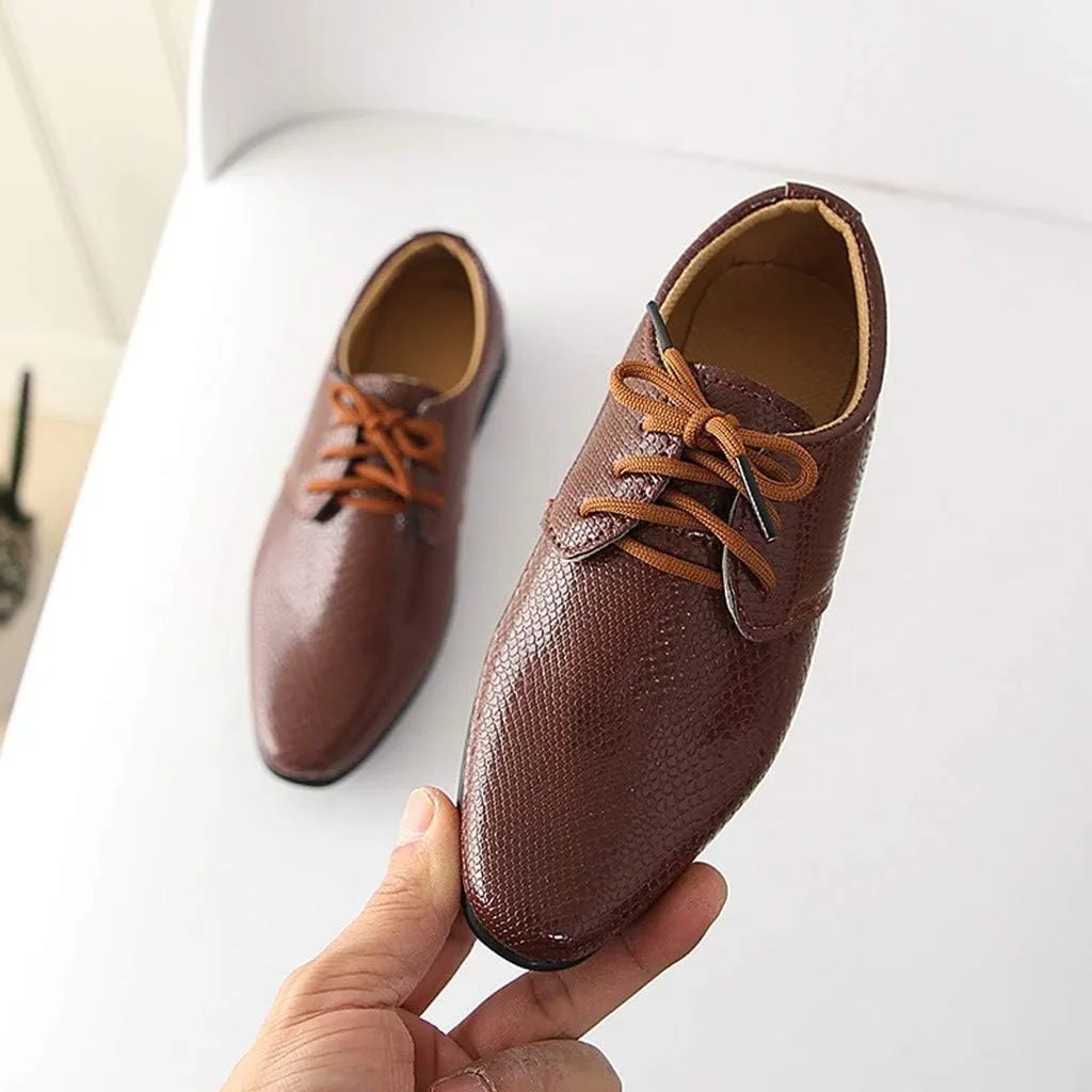 Children Toddler British Style Leather Shoes for 1-12 Years Baby Boys Student Perform Casual Dress Shoes School Party