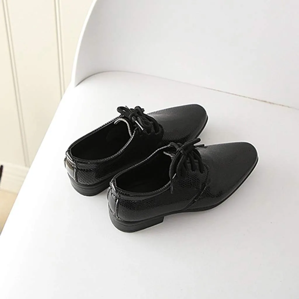 Children Toddler British Style Leather Shoes for 1-12 Years Baby Boys Student Perform Casual Dress Shoes School Party