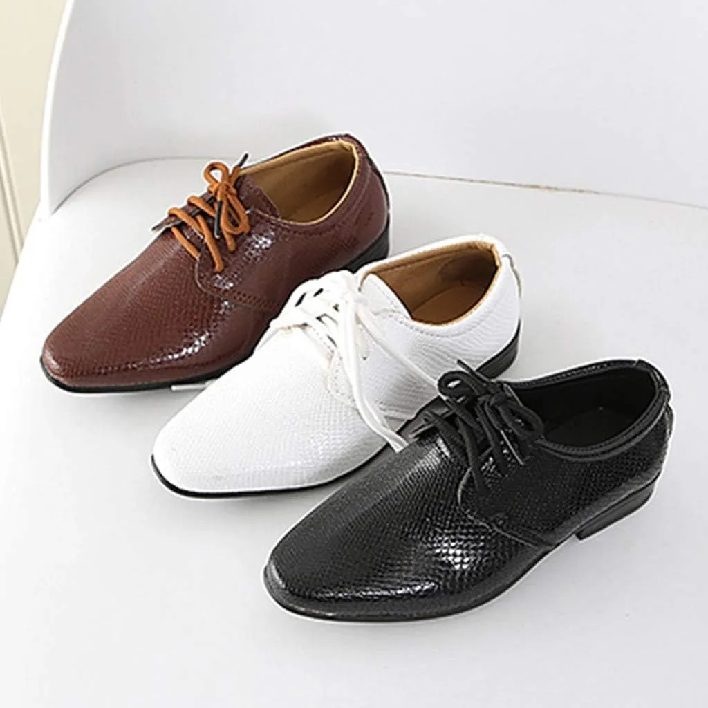 Children Toddler British Style Leather Shoes for 1-12 Years Baby Boys Student Perform Casual Dress Shoes School Party