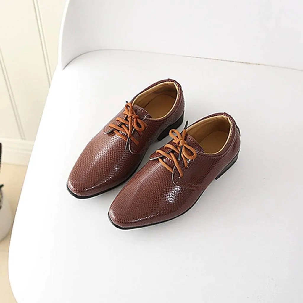 Children Toddler British Style Leather Shoes for 1-12 Years Baby Boys Student Perform Casual Dress Shoes School Party