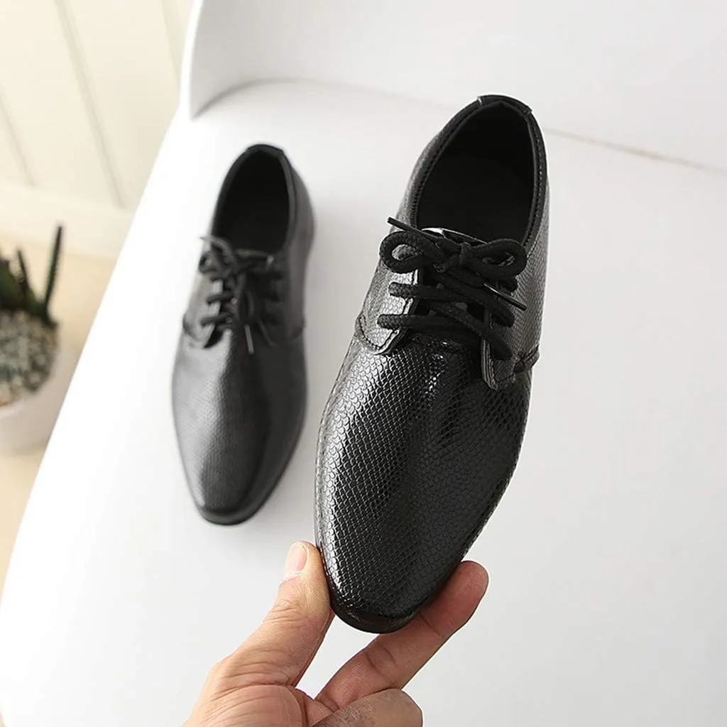 Children Toddler British Style Leather Shoes for 1-12 Years Baby Boys Student Perform Casual Dress Shoes School Party