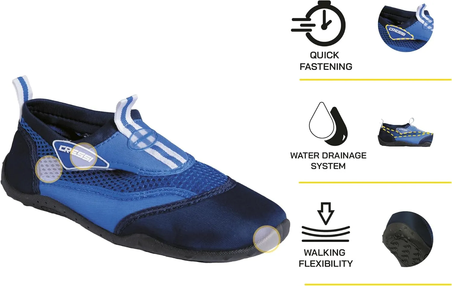 Cressi Men's Reef Premium Aqua Beach Shoes, 8 us