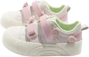 Cute Hook and Loop Shoes with Fish Bunny Flowers Charms Chunky Platform Comfy Non Slip Lightweight Softy Casual Orthopedic Sneakers Kawaii Y2K Pretty Pastel Retro Gifts for Women Girls Back to School