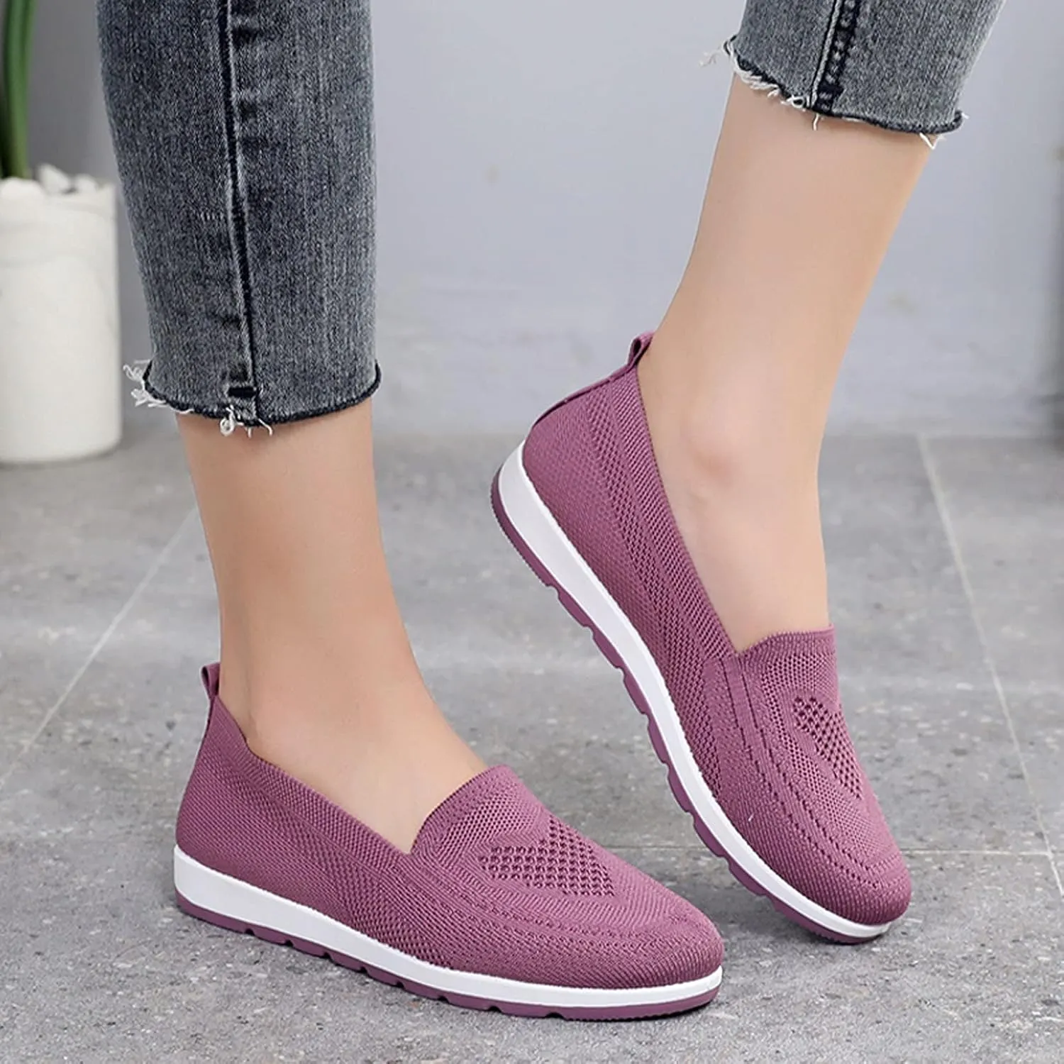 Eduavar Sneakers for Women Trendy, Sneakers for Women Comfortable Non-Slip Sneakers Casual Lightweight Walking Sneakers