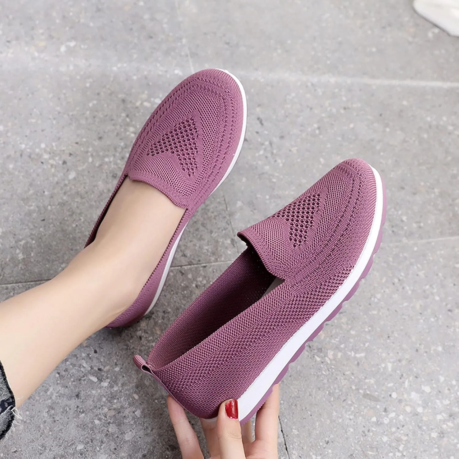 Eduavar Sneakers for Women Trendy, Sneakers for Women Comfortable Non-Slip Sneakers Casual Lightweight Walking Sneakers