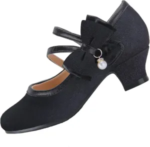 EIGHT KM Mary Jane Shoes for Girls - Toddler Shoes Girl Mary Jane Flats Kid Shoes - Multi Sizes & Colors for Ages 3-13 Years Baby Girl Shoes - Party Wedding Heels for Girls