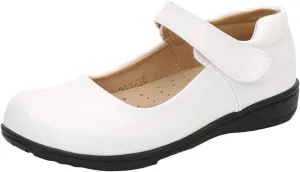 Fashion Summer and Girls Leather Shoes Boots Student Dress Shoes Performance Hook Loop Slip Girls Sneakers Size 11