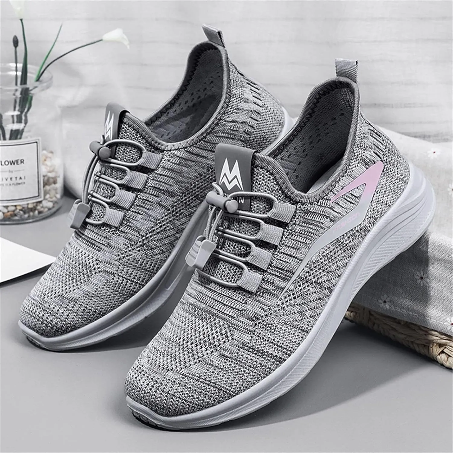 Fashion Summer Autumn Women Flat Lightweight Mesh Breathable Elastic Shoes for Water for Men Casual Shoes