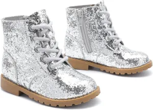 Girls Boots Glitter Dress Boots Cute Princess Shoes for Girl Toddler/Little Kid/Big Kid
