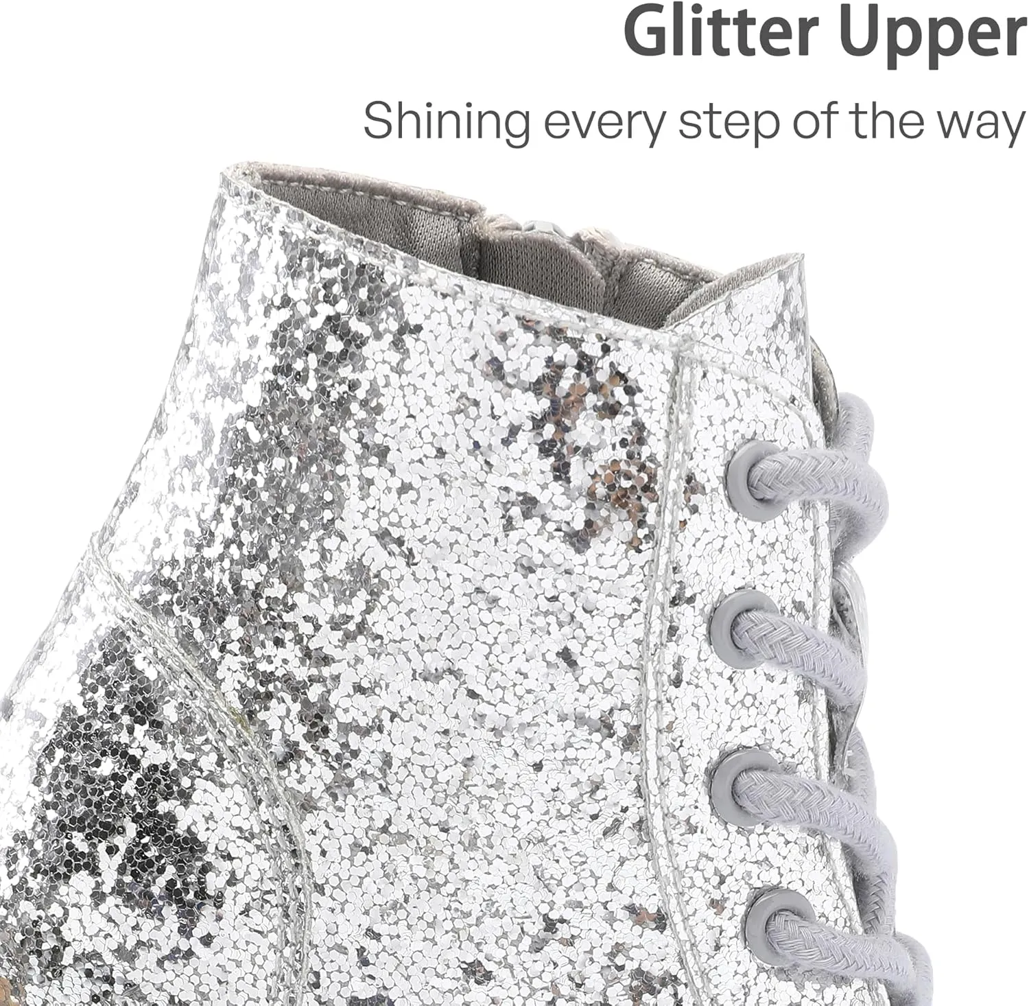 Girls Boots Glitter Dress Boots Cute Princess Shoes for Girl Toddler/Little Kid/Big Kid