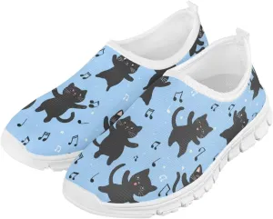 Girls'Slip On Sneakers,Lightweight Breathable Tennis Shoes Boys Wear-Resistant Non-Slip Eva Sole Running Shoes