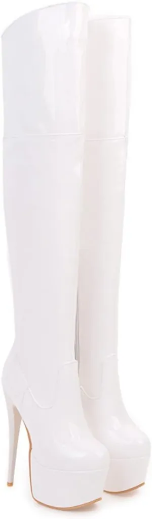 High-Heeled Over-The-Knee Boots 15CM Stiletto Long Boots Nightclub Pole Dance Boots Women's Boots