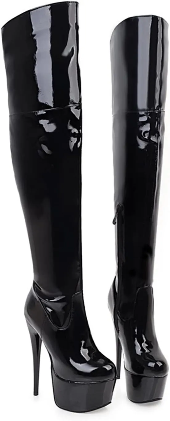 High-Heeled Over-The-Knee Boots 15CM Stiletto Long Boots Nightclub Pole Dance Boots Women's Boots