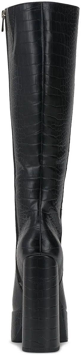 Jessica Simpson Womens Samah Faux Leather Over-The-Knee Boots