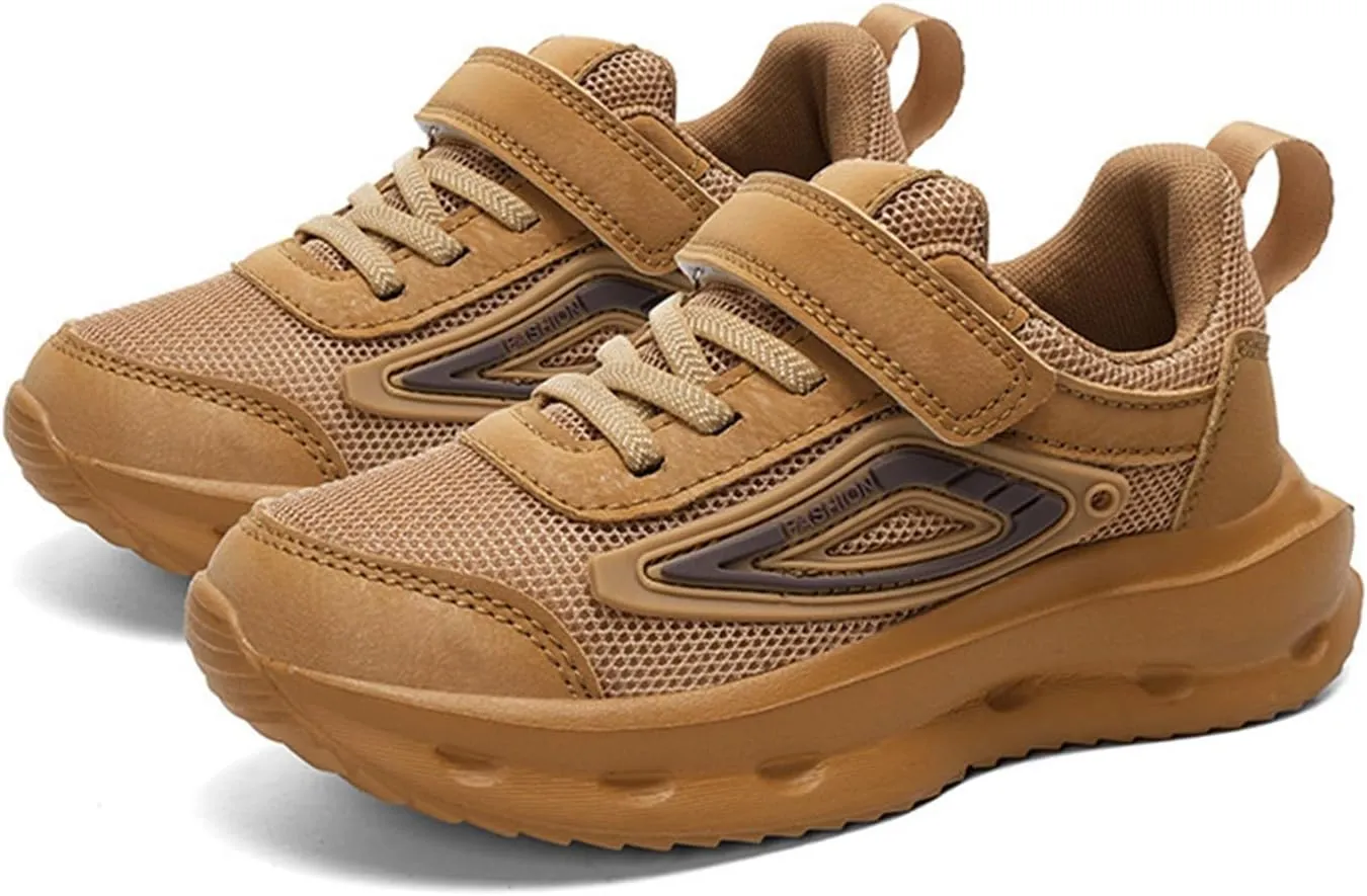 Kids Sneakers for Boys Girls Running Tennis Shoes Lightweight Breathable Adjustable Sport Toddler Boys Mid Top Sneaker
