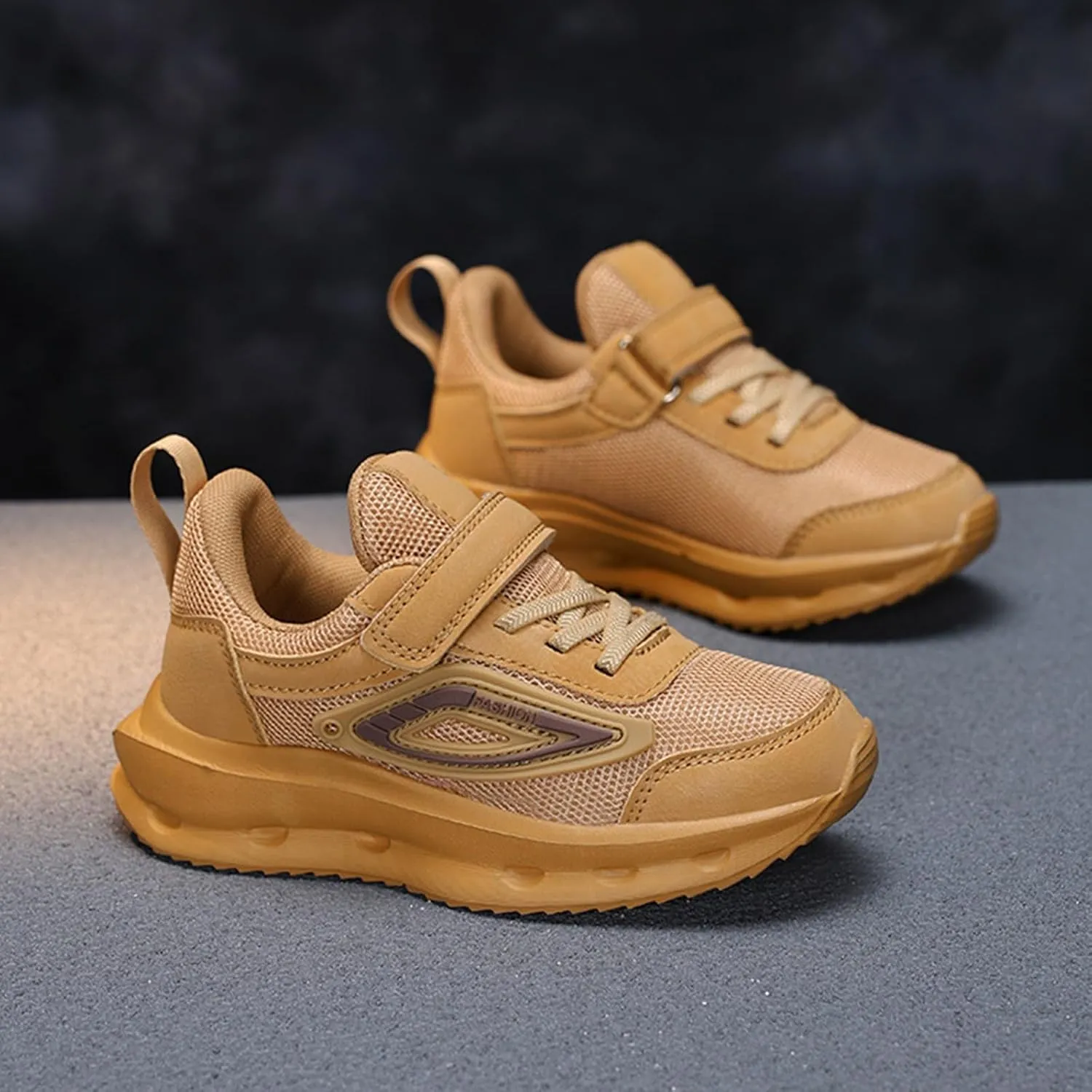 Kids Sneakers for Boys Girls Running Tennis Shoes Lightweight Breathable Adjustable Sport Toddler Boys Mid Top Sneaker