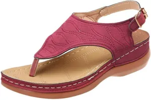 Lausiuoe Orthopedic Sandals For Women Dressy Casual Summer Arch Support Comfortable Orthotic Flat Slides Flip Flops Sandalias