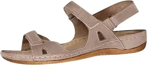 Lausiuoe Orthopedic Sandals For Women Elegant Comfortable Dressy Casual Summer Arch Support Orthotic Slides Walking Shoes