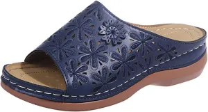 Lausiuoe Orthopedic Sandals For Women Elegant Comfortable Walking Arch Support Dressy Summer Orthotic Slides Flip Flops