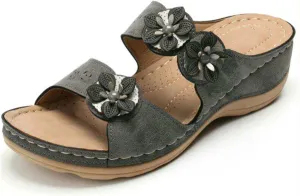 Lausiuoe Orthotic Sandals Women Plantar Fasciitis Arch Support Casual Dressy Summer Orthopedic Slippers Flat Heel Flip Flops
