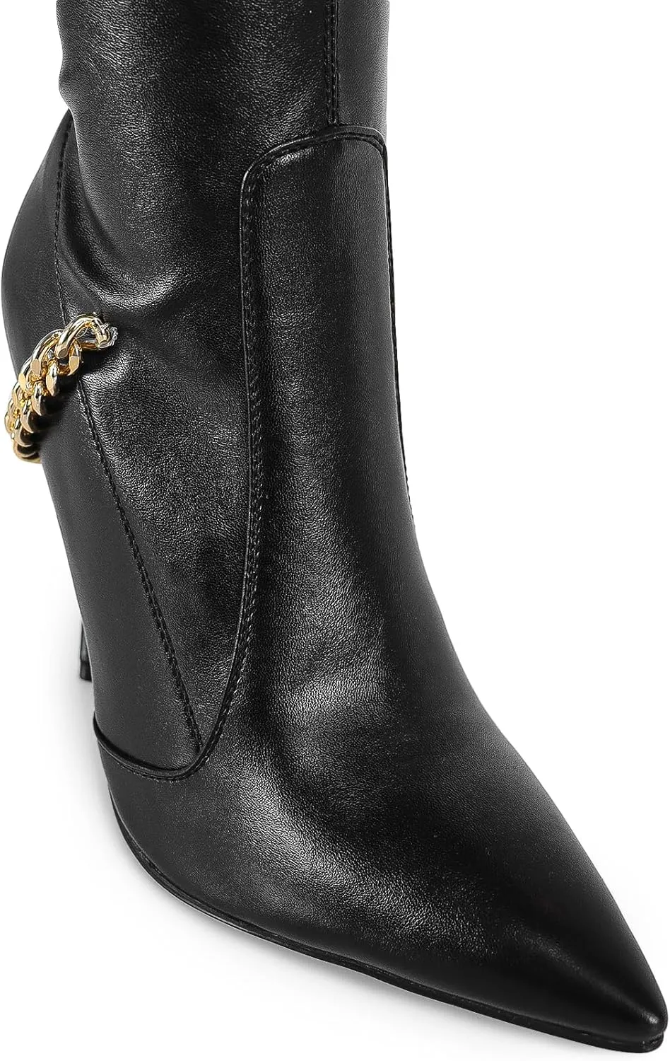 Liliana Women's Over The Knee Boots Suede Stiletto Side Zip Pointed Toe, VIKKI-1