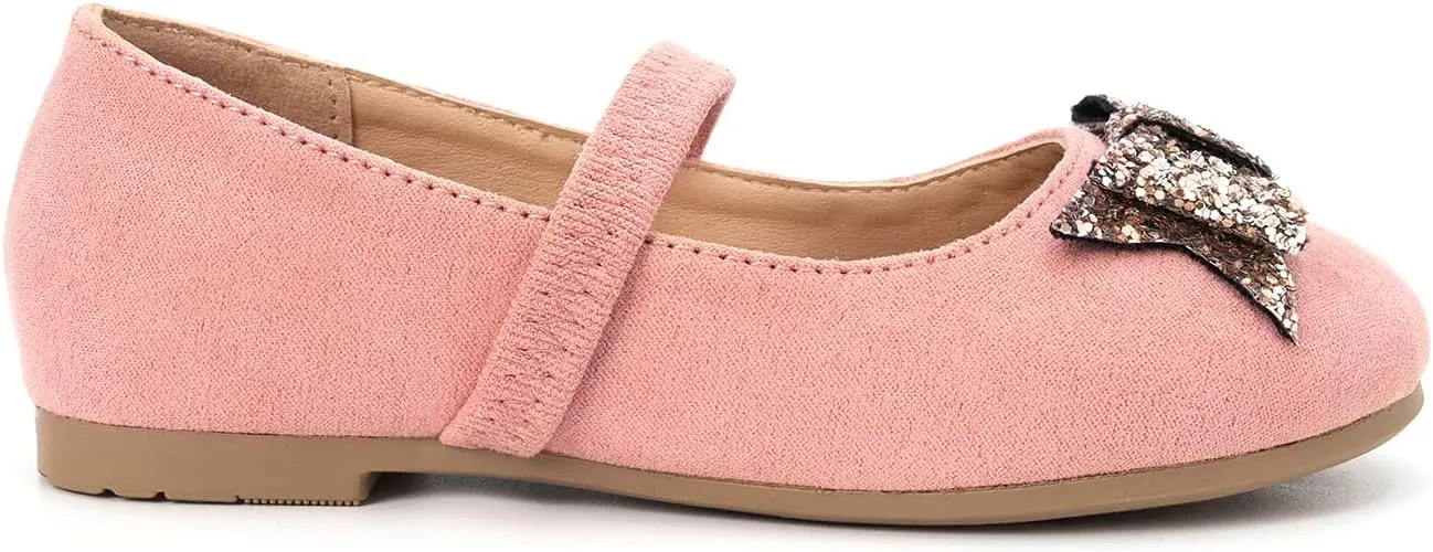 Luffymomo Girls Mary Jane Dress Shoes Party Princess Flats Strap Ballet Dance Shoes Toddler/Little Kid