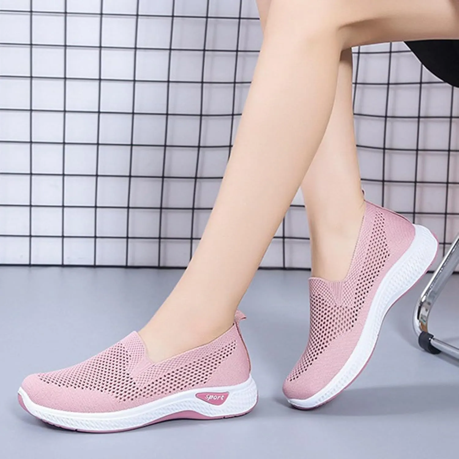 Mens Casual Dress Shoes Fashion Mesh Business Walking Sneakers Comfortable Lightweight Workout Sports Shoes
