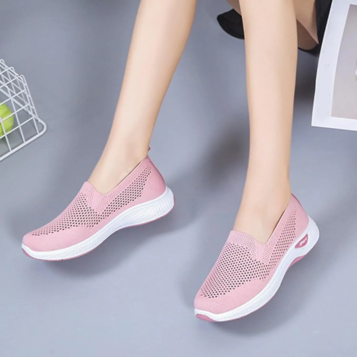 Mens Casual Dress Shoes Fashion Mesh Business Walking Sneakers Comfortable Lightweight Workout Sports Shoes