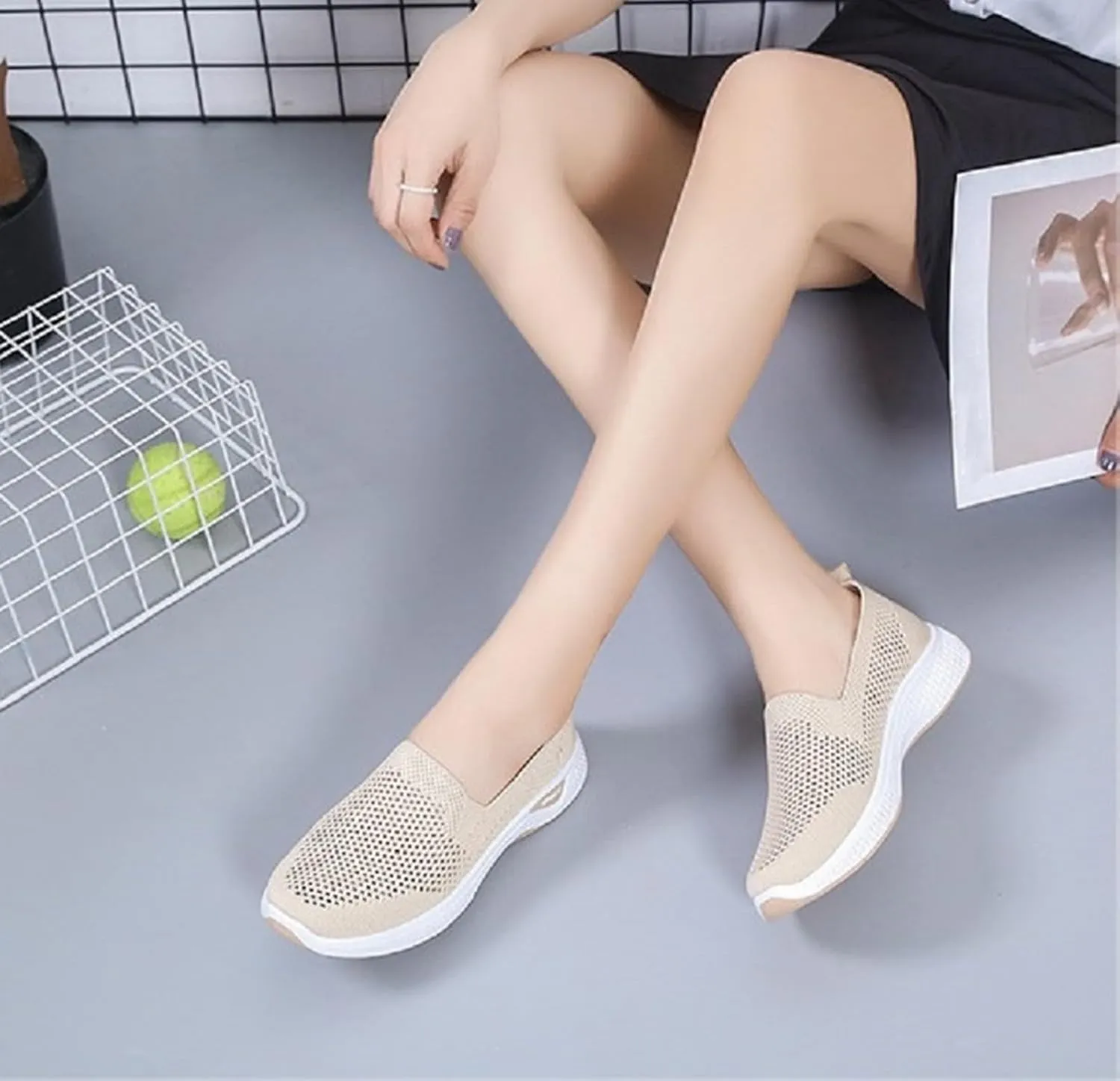 Mens Casual Dress Shoes Fashion Mesh Business Walking Sneakers Comfortable Lightweight Workout Sports Shoes