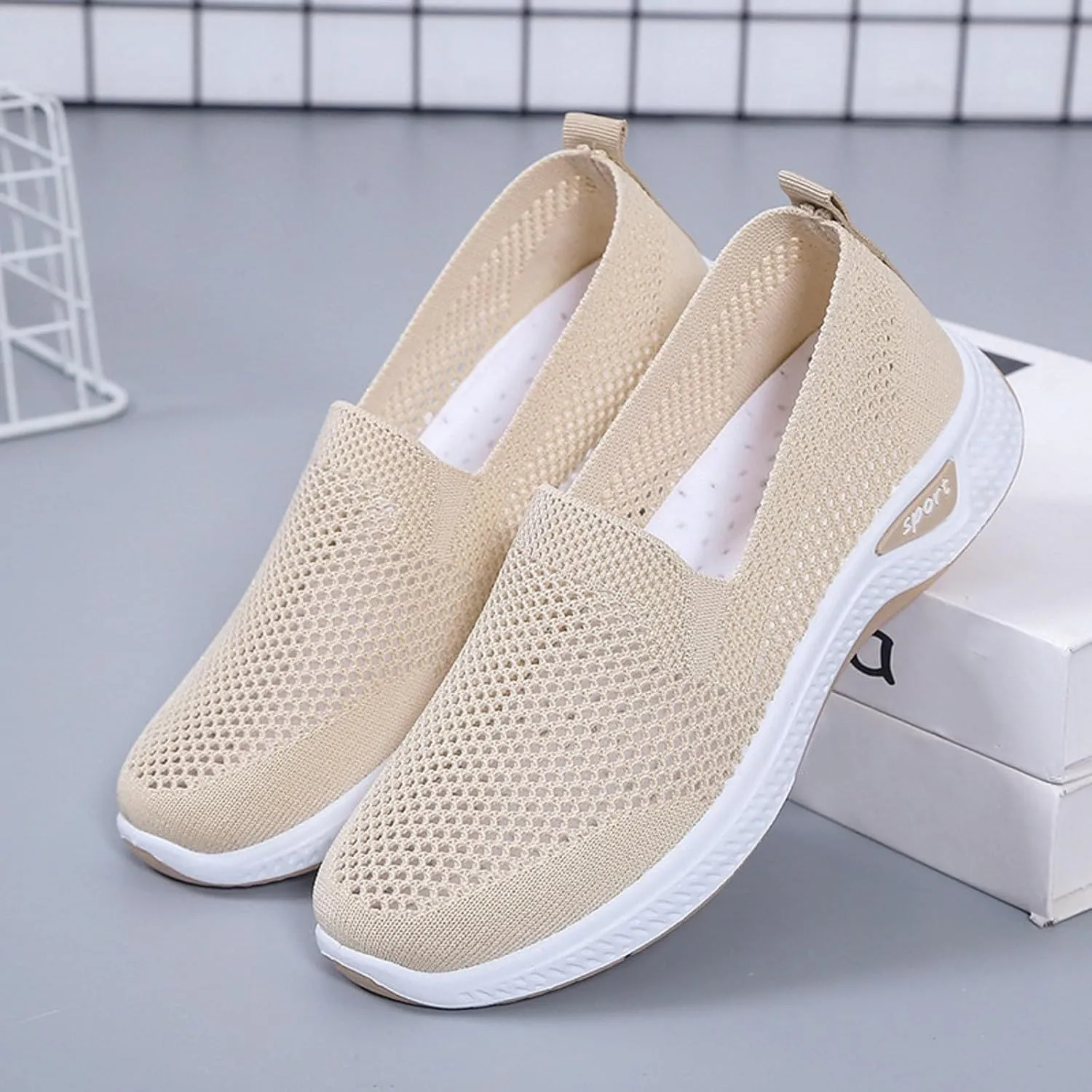 Mens Casual Dress Shoes Fashion Mesh Business Walking Sneakers Comfortable Lightweight Workout Sports Shoes