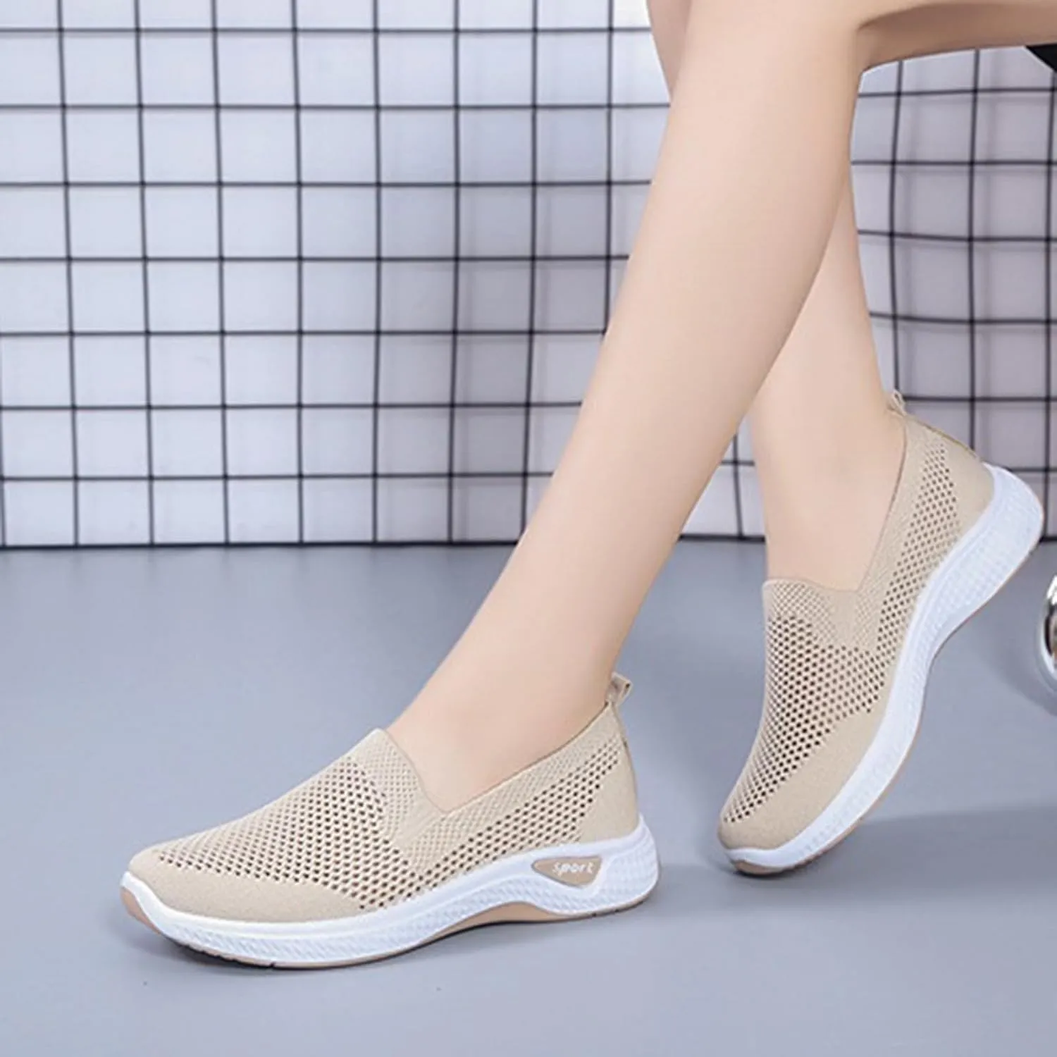 Mens Casual Dress Shoes Fashion Mesh Business Walking Sneakers Comfortable Lightweight Workout Sports Shoes
