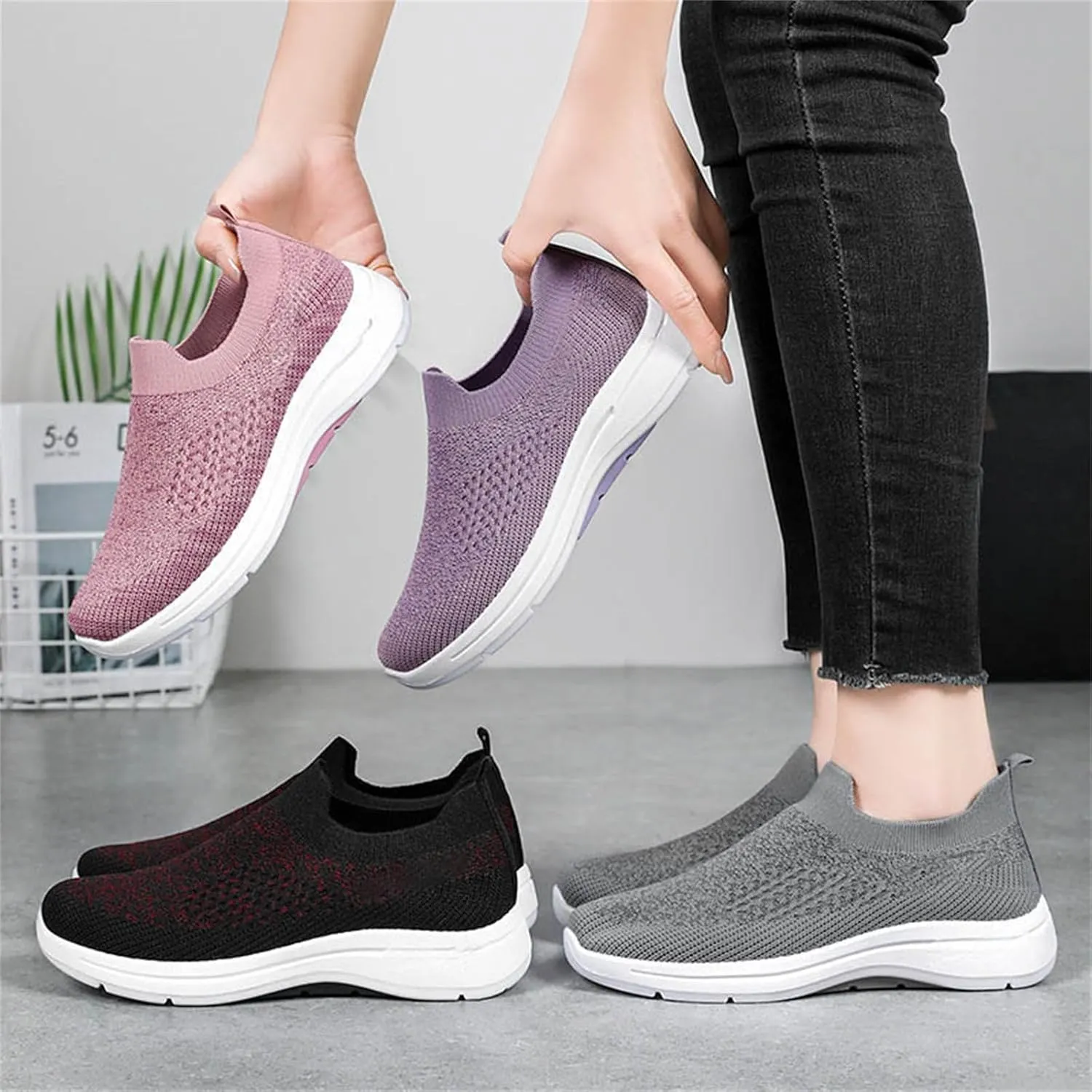 Mens Oxfors Casual Fashion Slip on Shoes Dress Business Sneakers Mesh Comfortable Lightweight Workout Footwear