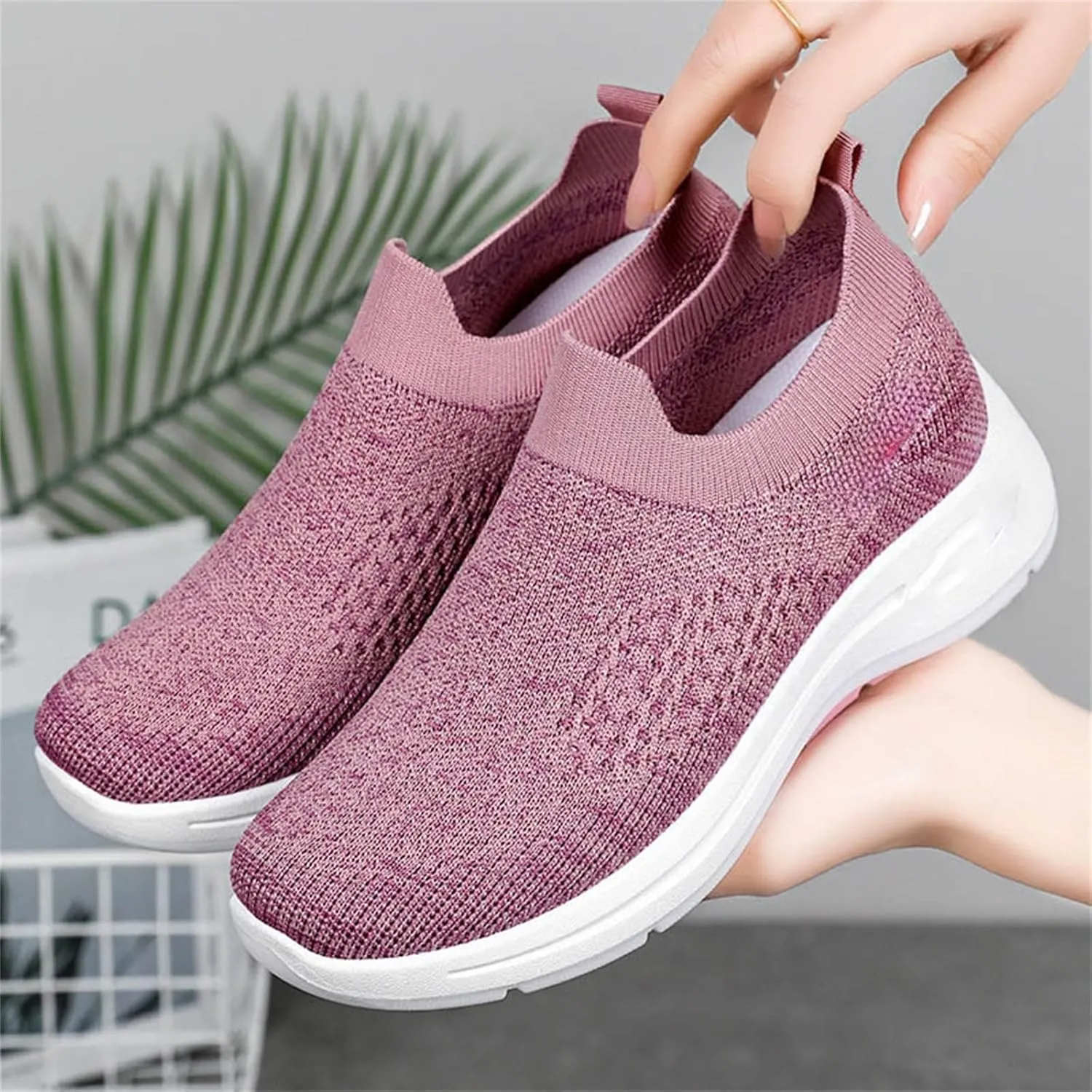 Mens Oxfors Casual Fashion Slip on Shoes Dress Business Sneakers Mesh Comfortable Lightweight Workout Footwear