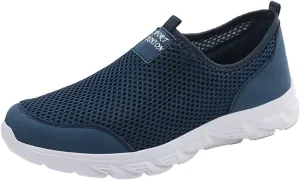 Mens Running Shoes Slip-on Walking Tennis Sneakers Lightweight Breathable Casual Soft Sole Mesh Workout Sports Shoes