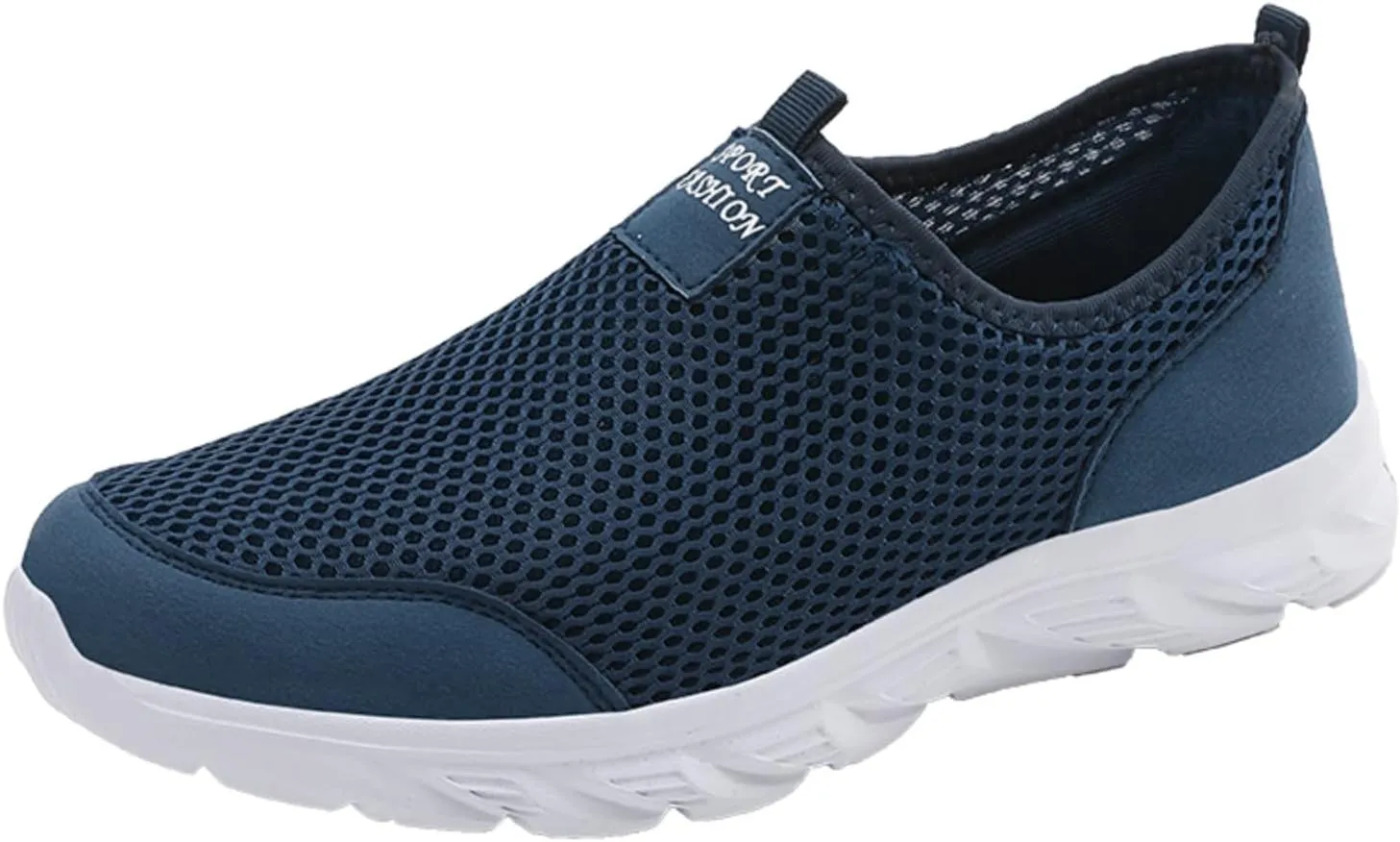 Mens Running Shoes Slip-on Walking Tennis Sneakers Lightweight Breathable Casual Soft Sole Mesh Workout Sports Shoes