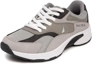 Nautica Kids Boys & Girls Athletic Sneakers - Chunky Cushion Heel Running & Hiking Shoes (Lace-Up/Bungee Slip-On) (Big Kid/Little Kid/Toddler)