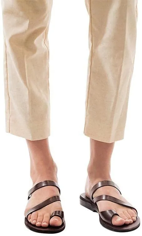 Noah - Leather Slide On Sandal - Womens Sandals