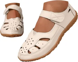 Orthopedic Loafers for Women Summer Dressy 2025,Womens Platform Wedges Sandal Comfort Closed Toe Casual Hollow Out Shoes Orthotic Wedge Flat