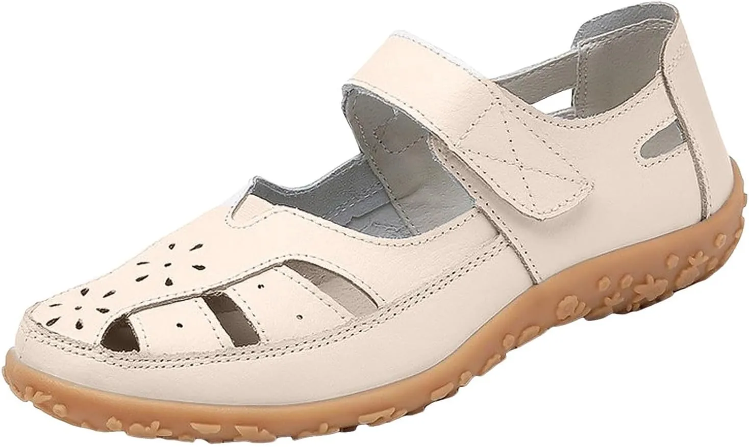 Orthopedic Loafers for Women Summer Dressy 2025,Womens Platform Wedges Sandal Comfort Closed Toe Casual Hollow Out Shoes Orthotic Wedge Flat
