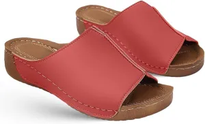 Orthopedic Sandals For Women Dressy Summer Orthotic Flip Flops For Flat Feet with Arch Support for Comfortable Walk Slippers