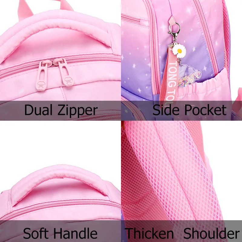 Primary School Backpack Set For 4-6 Grade Kids School Bookbag