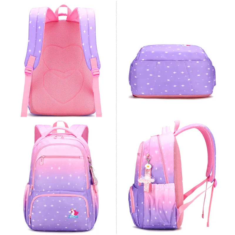 Primary School Backpack Set For 4-6 Grade Kids School Bookbag
