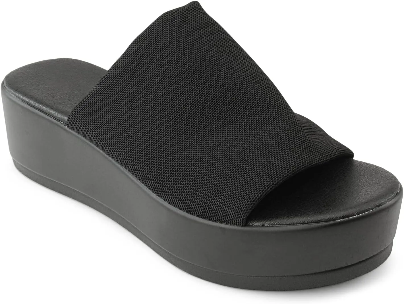 RF ROOM OF FASHION Women's Open Toe Slide on Footbed Platform Sandals