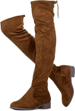 RF ROOM OF FASHION Women's Tokyo Stretchy Over The Knee Boots (Regular Calf)